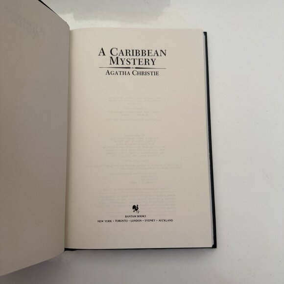 A Caribbean Mystery Hardcover Book By Agatha Christie  Agatha Christie Mystery C - Picture 4 of 5